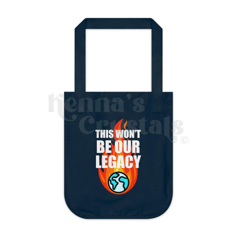 Organic Essential Tote Rebellion Bags One size Navy 3 - Kenna's Crystals from TikTok