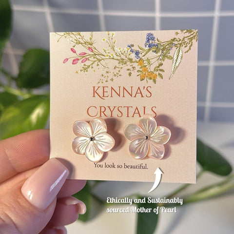 Peach Dreams Earrings 1 - Kenna's Crystals from TikTok