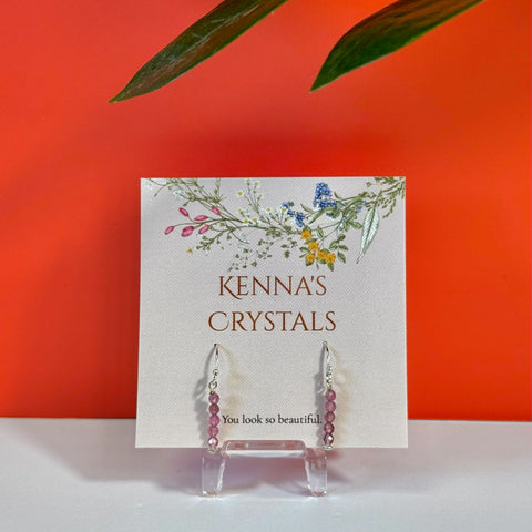 Phosphosiderite Earrings - Kenna's Crystals