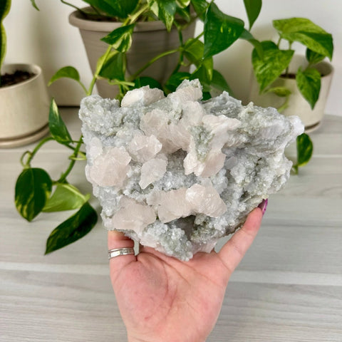 Pink Lantern Calcite F 11 - Kenna's Crystals from TikTok