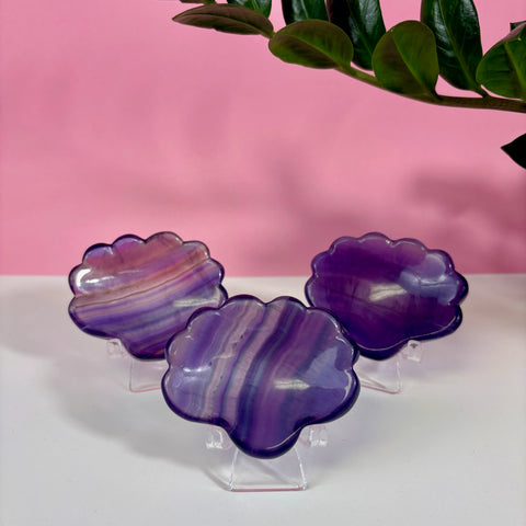 Purple Fluorite Shell Dish - Kenna's Crystals