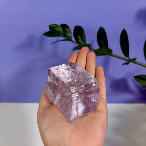 Purple Optical Calcite Prism - Kenna's Crystals