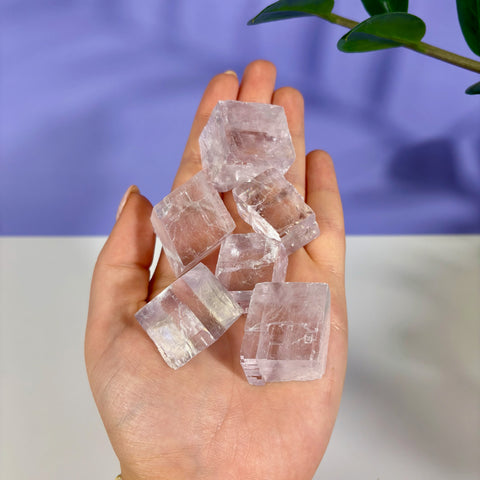 Purple Optical Calcite Prism - Kenna's Crystals