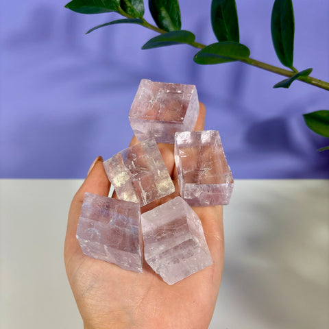 Purple Optical Calcite Prism - Kenna's Crystals