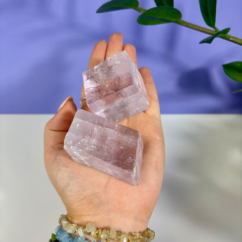 Purple Optical Calcite Prism - Kenna's Crystals