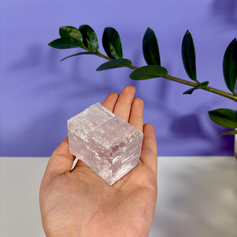Purple Optical Calcite Prism - Kenna's Crystals