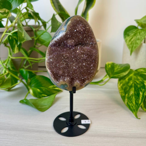 Rainbow Amethyst Egg with Custom Stand E2 31 - Kenna's Crystals from TikTok