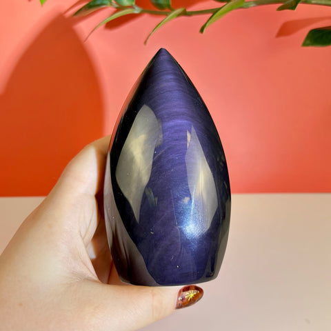 Rainbow Obsidian Flame (Imperfect) - Kenna's Crystals