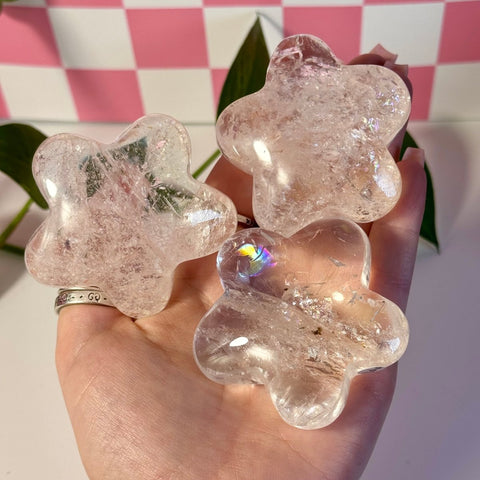 Rainbow Pink Fire Azeztulite Puffy Star 155 7 - Kenna's Crystals from TikTok