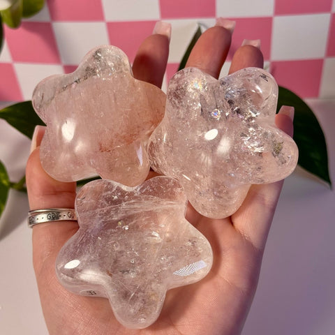 Rainbow Pink Fire Azeztulite Puffy Star 166 8 - Kenna's Crystals from TikTok