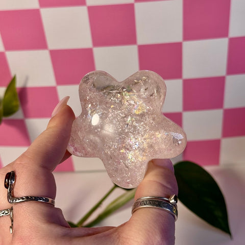 Rainbow Pink Fire Azeztulite Puffy Star 177 9 - Kenna's Crystals from TikTok