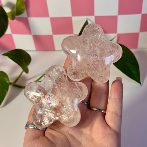 Rainbow Pink Fire Azeztulite Puffy Star 199 11 - Kenna's Crystals from TikTok