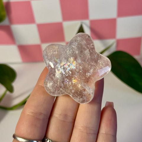 Rainbow Pink Fire Azeztulite Puffy Star 88 1 - Kenna's Crystals from TikTok