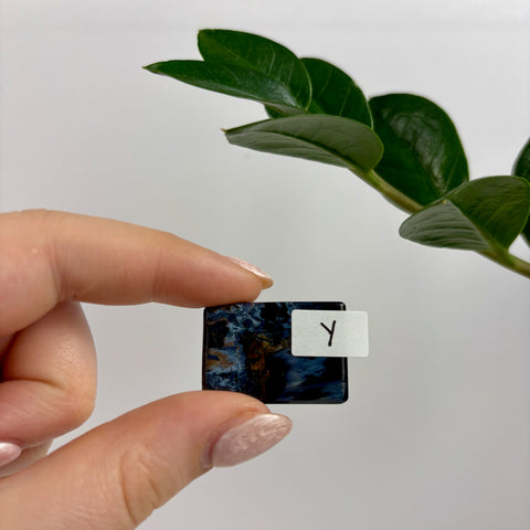 Rare Namibian Pietersite Tile - Y - Kenna's Crystals