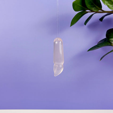 Rose Quartz Hanging Candle - Kenna's Crystals