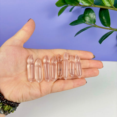 Rose Quartz Hanging Candle - Kenna's Crystals