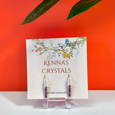 Ruby Earrings - Kenna's Crystals