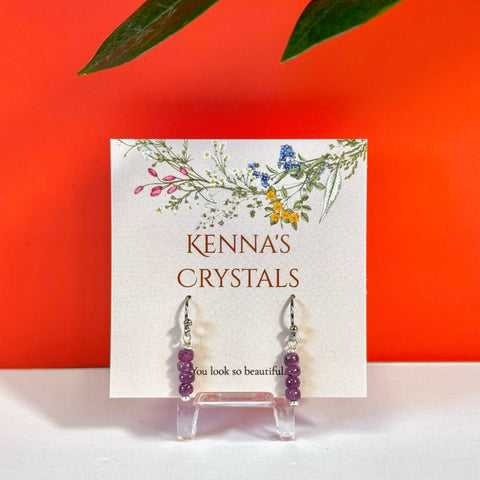 Ruby Earrings - Kenna's Crystals