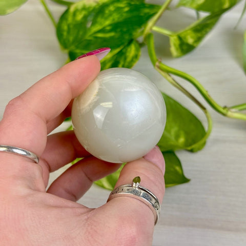 Sage Moonstone Sphere 111 10 - Kenna's Crystals from TikTok