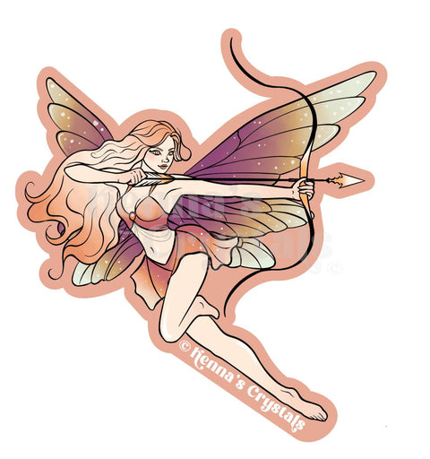 Sagittarius Fairy Sticker - Kenna's Crystals