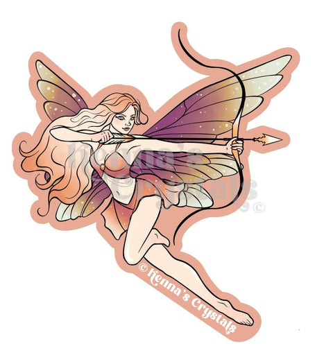 Sagittarius Fairy Sticker - Kenna's Crystals