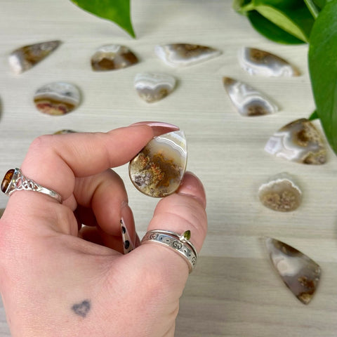 Scenic Moss Agate Cabochon 22 2 - Kenna's Crystals from TikTok