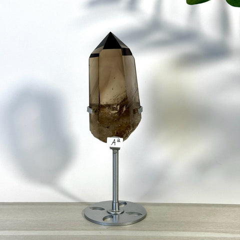 Smoky Quartz Point with Custom Stand A2 27 - Kenna's Crystals from TikTok