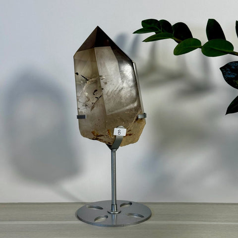 Smoky Quartz Point with Custom Stand B 2 - Kenna's Crystals from TikTok
