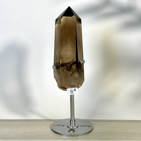 Smoky Quartz Point with Custom Stand B2 28 - Kenna's Crystals from TikTok