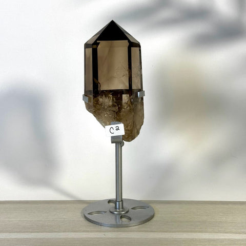 Smoky Quartz Point with Custom Stand C2 29 - Kenna's Crystals from TikTok
