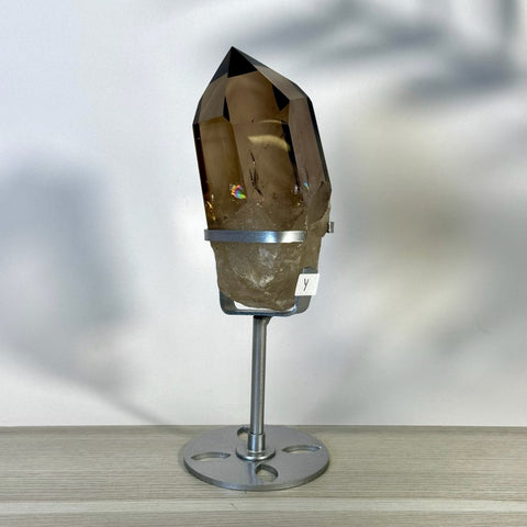 Smoky Quartz Point with Custom Stand D2 55 - Kenna's Crystals from TikTok
