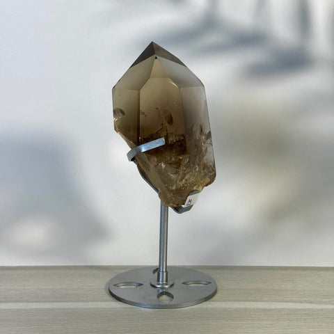 Smoky Quartz Point with Custom Stand D2 43 - Kenna's Crystals from TikTok