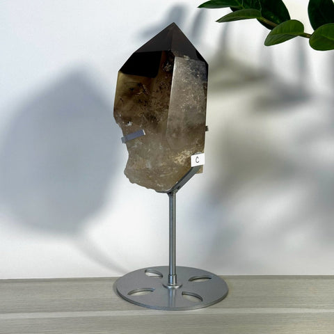 Smoky Quartz Point with Custom Stand D2 33 - Kenna's Crystals from TikTok