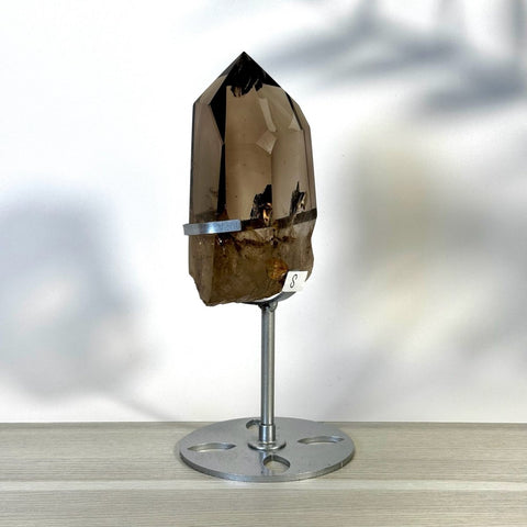 Smoky Quartz Point with Custom Stand D2 49 - Kenna's Crystals from TikTok