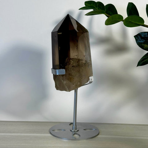 Smoky Quartz Point with Custom Stand D2 31 - Kenna's Crystals from TikTok