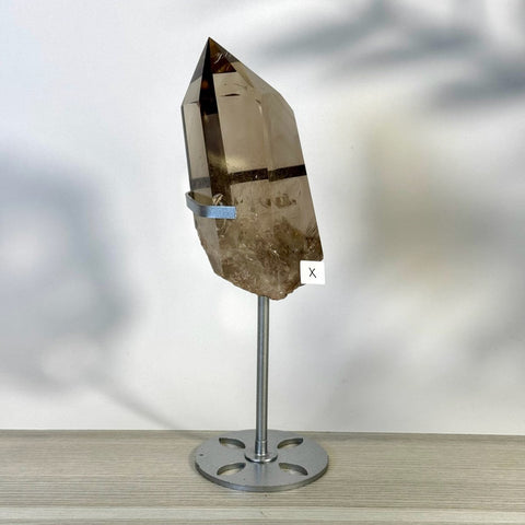 Smoky Quartz Point with Custom Stand D2 54 - Kenna's Crystals from TikTok