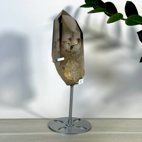 Smoky Quartz Point with Custom Stand D2 35 - Kenna's Crystals from TikTok