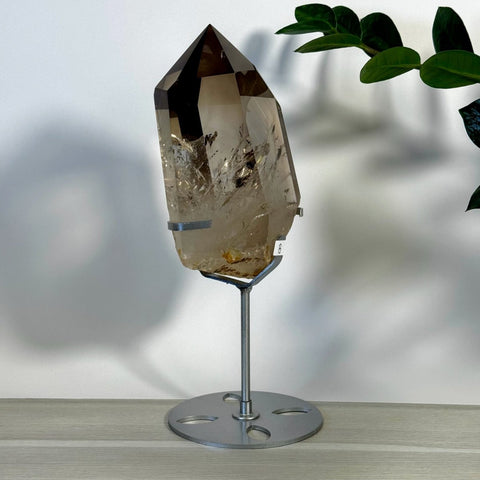 Smoky Quartz Point with Custom Stand D2 32 - Kenna's Crystals from TikTok