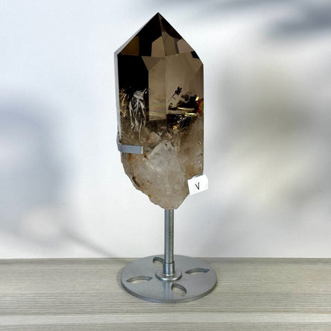 Smoky Quartz Point with Custom Stand D2 52 - Kenna's Crystals from TikTok