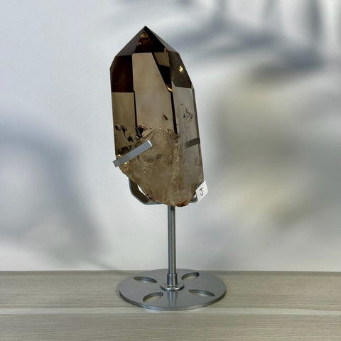 Smoky Quartz Point with Custom Stand D2 40 - Kenna's Crystals from TikTok