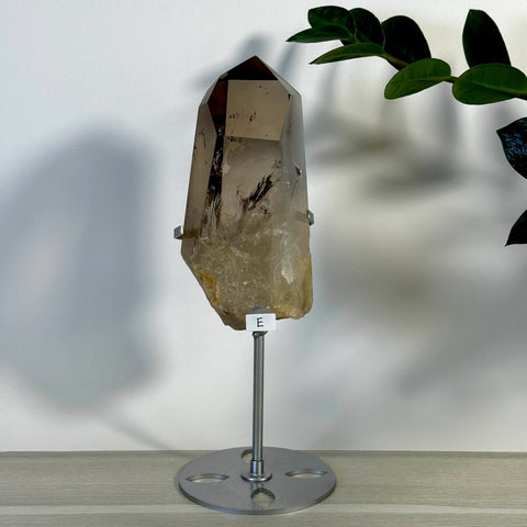Smoky Quartz Point with Custom Stand E 5 - Kenna's Crystals from TikTok