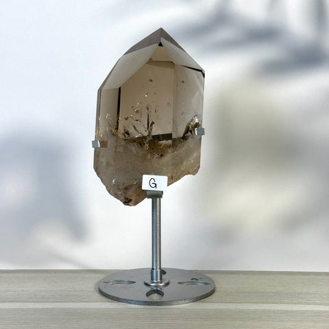 Smoky Quartz Point with Custom Stand G 7 - Kenna's Crystals from TikTok