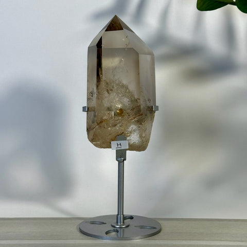 Smoky Quartz Point with Custom Stand H 8 - Kenna's Crystals from TikTok