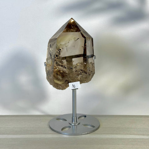 Smoky Quartz Point with Custom Stand N 14 - Kenna's Crystals from TikTok