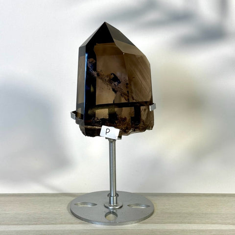 Smoky Quartz Point with Custom Stand P 16 - Kenna's Crystals from TikTok