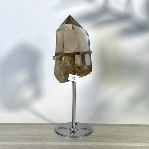 Smoky Quartz Point with Custom Stand X 24 - Kenna's Crystals from TikTok