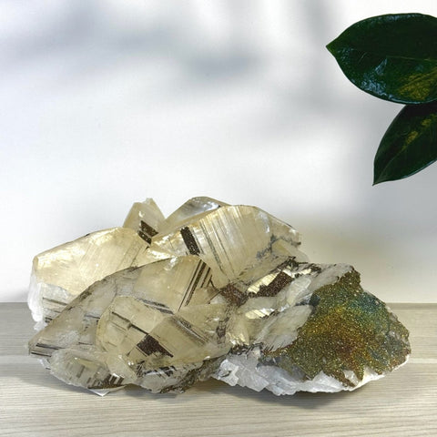 Statement Benz Calcite With Calico Pyrite (UV Reactive) K 11 - Kenna's Crystals from TikTok