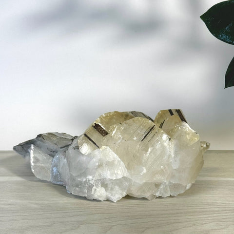 Statement Benz Calcite With Calico Pyrite (UV Reactive) V 34 - Kenna's Crystals from TikTok