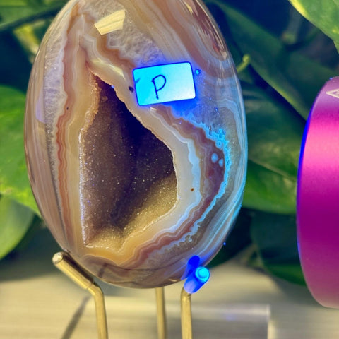 Statement Druzy Agate Egg with Stand Y2 52 - Kenna's Crystals from TikTok
