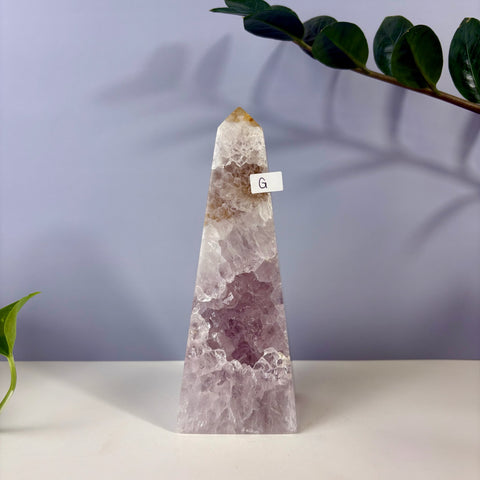 Statement Druzy Agate Obelisk - Kenna's Crystals